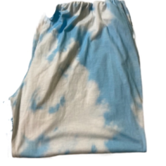 EUC Blue & White Tie Dye Cloud Pattern Lounge-Pant Joggers Size XXXL - Picture 7 of 11